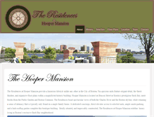 Tablet Screenshot of hoopermansion.com